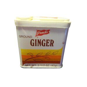 Vintage French's Ground Ginger Spice Tin Estate Find